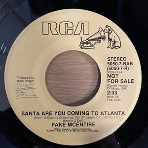 Xmas Record - Keith Whitley / Pake McEntire Christmas 45rpm 7" vinyl Promo NM- - Picture 1 of 4