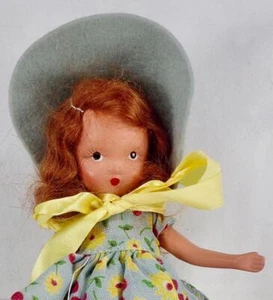 Nancy Ann Storybook Doll Monday's Child Is Fair of Face 180 Bisque Frozen Leg OB - Picture 1 of 15