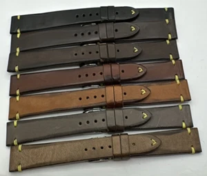 Pregiato cinturino artiginale bovino vintage g.p.f. handmade in Italy mm19/16 - Imagen 1 de 11