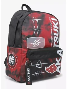 Zaino Naruto Shippuden Akatsuki tie-dye borsa per laptop anime Bioworld prezzo al pubblico consigliato $47,90 - Foto 1 di 7