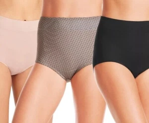 Lot Of 3, Warners No Muffin Top Brief Panties, Size Small, NWT - Picture 1 of 5