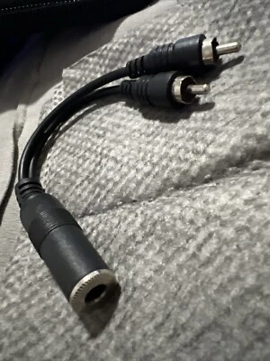 Seismic Audio 6 Inch 1/4 Inch TS Female to Dual RCA Male Y - Image 1 of 3