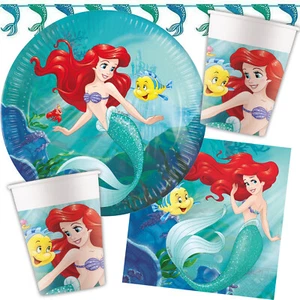 ARIELLE LA SIRENA - Vajilla decoración Nixe cumpleaños infantil niños fiesta juego - Imagen 1 de 37