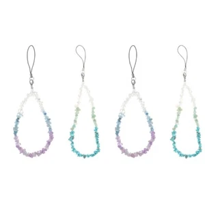 2 Count Chain Lanyard for Cell Phone Beaded Charms Strap - Zdjęcie 1 z 12