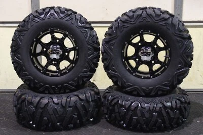 CAN AM RENEGADE 850 25 «QUADKING ATV ШИНЫ И COBRA ЧЕРНЫЙ КОЛЕСНЫЙ КОМПЛЕКТ CAN1CA BIGGHORN - Изображение 1 из 4