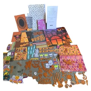 Halloween Scrapbooking Kit With Stickers Embellishments & Paper Crafts - Picture 1 of 13