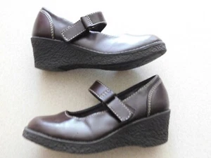 AIRWALK Girls Hook & Loop Closure Dress Up Shoes Brown Size 10  - Picture 1 of 9