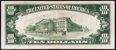 Awesome Crisp HIGH GRADE 1934 A $10 N. AFRICA Silver Certificate! FREE SHIP 0056 - Image 1 of 3