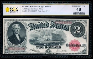 AC Fr 60 1917 $2 Legal Tender PCGS 40 Jefferson - Picture 1 of 2