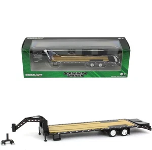 Greenlight 1:64 Gooseneck Trailer Black Diecast - Picture 1 of 5