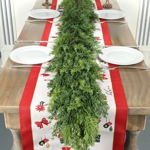 6 Ft Real Touch Christmas Garland,Thick and Lush&#65292;Soft Bendable, Lifelike - Picture 1 of 7