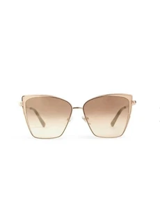 DIFF Eyewear Becky Gold Flash Brown Gradient More Modern Cat Eye Sunglasses NEW - Picture 1 of 8