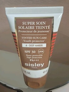 Sisley Super Soin Solaire Teinté SPF30 40ml Deep Amber Anti-Âge Teint Mat No Box - Foto 1 di 3