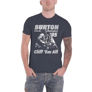 Cliff Burton T Shirt Flag Retro new Official Unisex Heather Grey - Picture 1 of 4