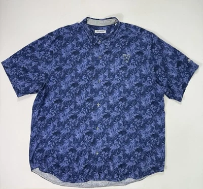 Tommy Bahama Mens 3XL 100% Silk Button Shirt Villanova Wildcats Vacation Beach - Image 1 of 4