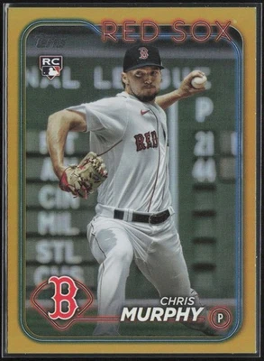 2024 Topps Series 1 Gold Foil Chris Murphy RC Boston Red Sox #73 - Image 1 of 2