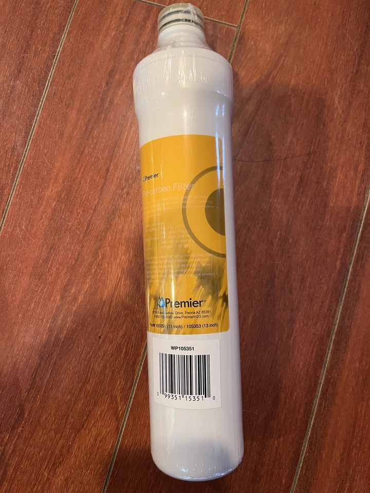 Предварительный фильтр Watts Premier 105351 RO из чистого углерода, желтый - Изображение 1 из 1