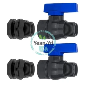 Válvula de parada roscada interruptor accesorios de manguera estándar americano de 2 piezas 3/4 GHT - Imagen 1 de 4