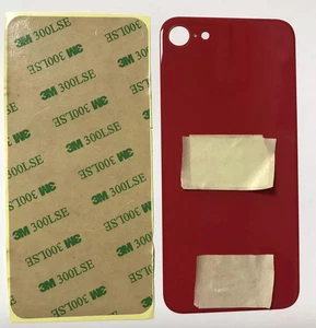 Back vetro Scocca Posteriore Per iPhone SE 2020 2022 Rosso Foro Big - Foto 1 di 1