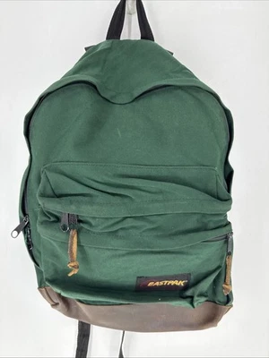 Vintage Eastpak Leather Bottom Backpack School Bag Book Bag - Image 1 of 2