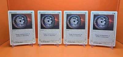 ⚪️⚪️⚪️ (4) 1994 MAGIC The Gathering DISENCHANT REVISED 3RD EDITION PLAYED ⚪️⚪️⚪️ - Image 1 of 4