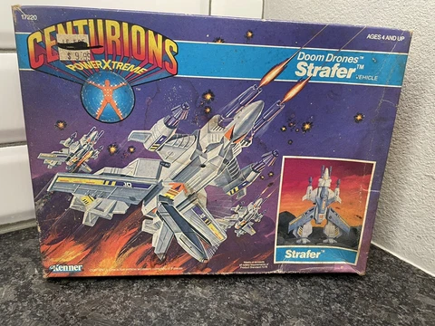 1986 Kenner Centurions Doom Drones Strafer vehicle - RARE HTF NEW SEALED BOX Cover