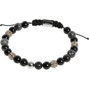 Pulsera NORTHSKULL Gris Ojo de Tigre Multicolor Cuentas Plata STCHMASTX2001BX - Imagen 1 de 2