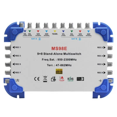 MS98E 9 x 8 Satellite Multiswitch for FTA Receiver - Image 1 of 4