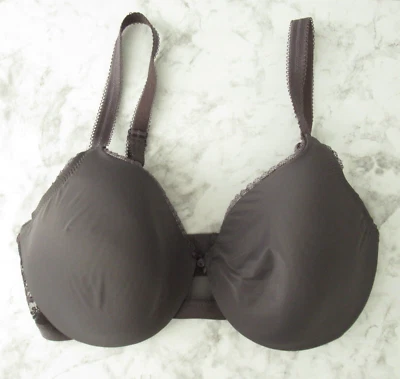 Sujetador Wacoal Basic Beauty 32DDD Gris Encaje Con Aros Camiseta Lazo Foto 1 de 4