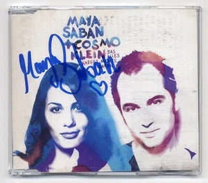 Maya Saban Cosmo Klein Maxi-CD mit AUTOGRAMM signiert - Das Alles Ändert Nichts - Foto 1 di 1