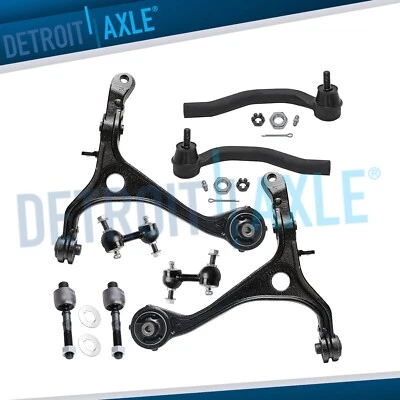 Front Lower Control Arms Sway Bars Tie Rods for 2003-2007 Honda Accord Acura TSX - Image 1 of 4