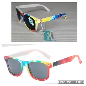 New Kidz Piranha 62063 Chill Tie Dye Print Sunglasses 100% UVA UVB Protection - Picture 1 of 7