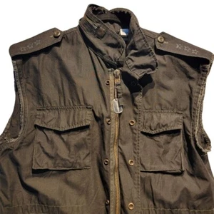 *RARA De Colección* Chaqueta sin Mangas FITIGUES EXCEDENTE Para Hombre/Unisex M Militar Grunge - Imagen 1 de 17