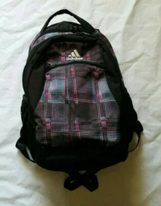 Adidas Spring Load Rucksack Book Bag schwarz rosa Fuchsia lila großer Laptop - Bild 1 von 9
