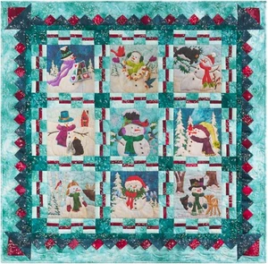 ¡Kit completo de edredones McKenna Ryan SNOW BUDS!! Impresiones artísticas de tela, ¡embellecer, espalda! - Imagen 1 de 6