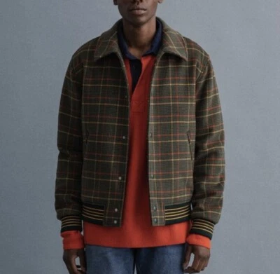 BNWT GANT Checked Wool Jacket Warm Earth M 77% Wool 5% Cashmere PTP 21” - Image 1 of 4