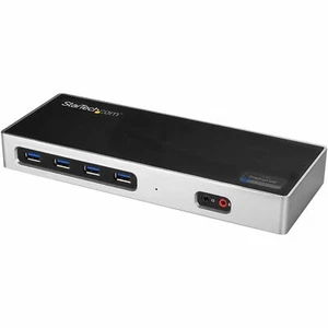 StarTech.com USB-C & USB-A Dock - Dual Monitor 4K 60Hz Dock DisplayPort + HDMI - - Picture 1 of 9