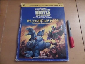 Advanced Dungeons & Dragons Bloodstone Pass Battle System H1 Unpunched - Picture 1 of 14