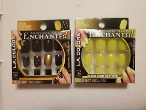 HALLOWEEN L.A. Colors ENCHANTED Artificial Nails 12 Count - Short #97 #98 - Picture 1 of 2