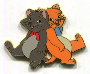 Prendedores Disney Aristócatos Berlioz y Toulouse Bailando Raro Prendedor de refuerzo Gatos Disney - Imagen 1 de 1