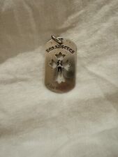 CHROME HEARTS 1998 DAGGER DOG TAG PENDANT 925 Sterling Silver 2.5” L 1.5 W