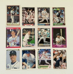 Tigers Yankees Matt Nokes Lot 1989 Topps 445 1990 Upper Deck 226 1989 Bowman 101 - Picture 1 of 12