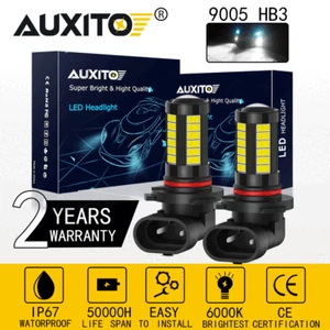 2X Luz de conducción antiniebla LED AUXITO HB3 9005 6000K Bombilla súper brillante blanca 6G33 - Imagen 1 de 8