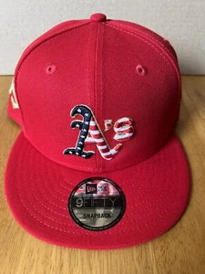 Oakland Athletics New Era 2023 Fourth Of July 9FIFTY SnapBack Adjustable Hat - Picture 1 of 6