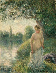The Bather by Camille Pissarro Art Print - Picture 1 of 1