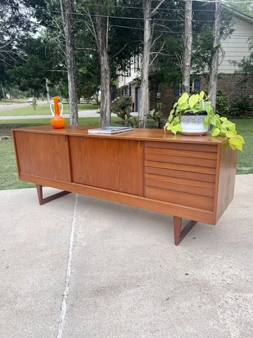 Vintage Danish Teak Credenza Sideboard By Kurt Ostervig For KP Mobler Cover