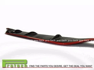 M-Benz Black Metal Red Line Rear Bumper Diffuser Cover Fit W205 C250 C300 w/AMG - Picture 1 of 3