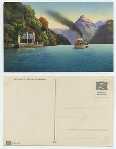 60954 - Lake Uri - Lac des 4 cantons - Steamer - Old Postcard - Picture 1 of 1