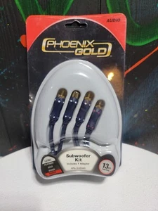 Phoenix Gold Subwoofer Kit - Y Adapter Stereo Audio Adapter Subwoofer Cable - Picture 1 of 2