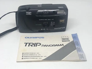 Vintage Olympus Trip Panorama 35mm Camera Manual Tested Working 33mm 4.5 EX++ - Picture 1 of 8